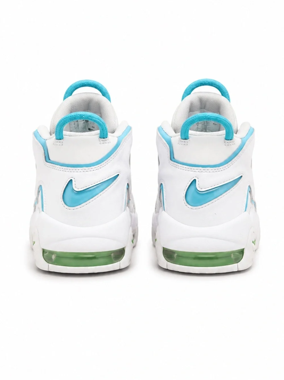 Nike Air More Uptempo White Rainbow Sneakers Size 8.5